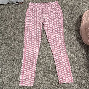 Roller Rabbit Hathi Print Pima Cotton Pink Elephant Collection PJ Bottoms